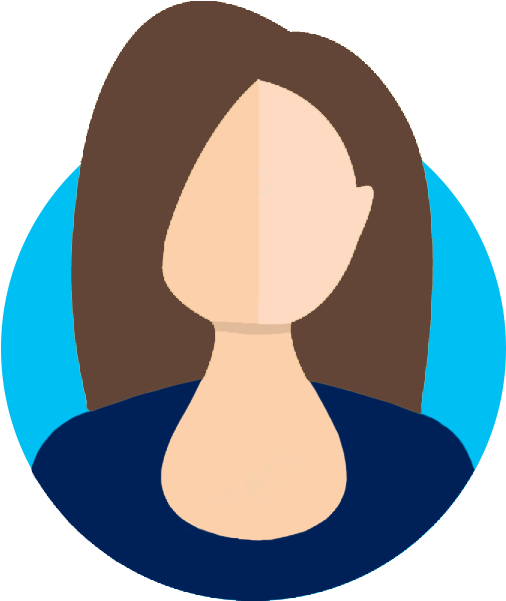 Female-avatar3 - Circle Clipart (550x633), Png Download