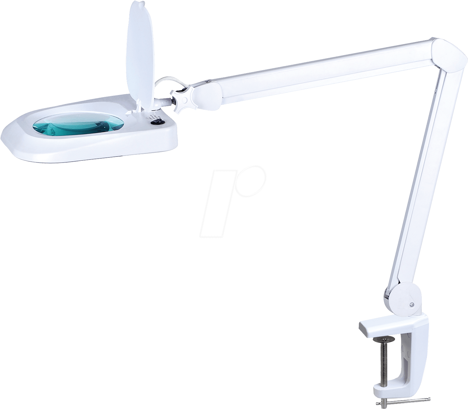 Premium Workshop Magnifying Glass Lamp, 90 Leds Frei - Silver Clipart (1560x1389), Png Download