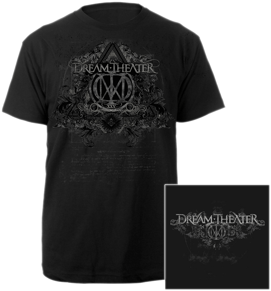 “xxv” Men's Tee - Dream Theater Distance Over Time T Shirt Clipart (966x954), Png Download