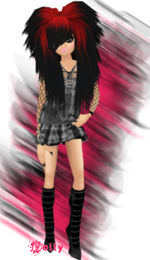 Sticker Imvu Photo Fdvgnh - Girl Clipart (500x866), Png Download