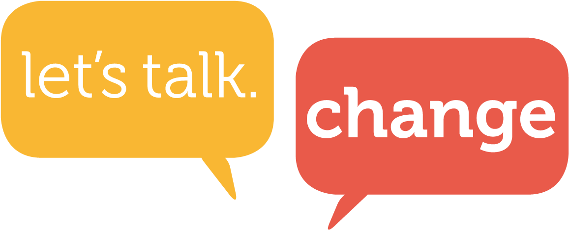 Lets Talk Change - Lets Talk About Change Clipart (1165x477), Png Download