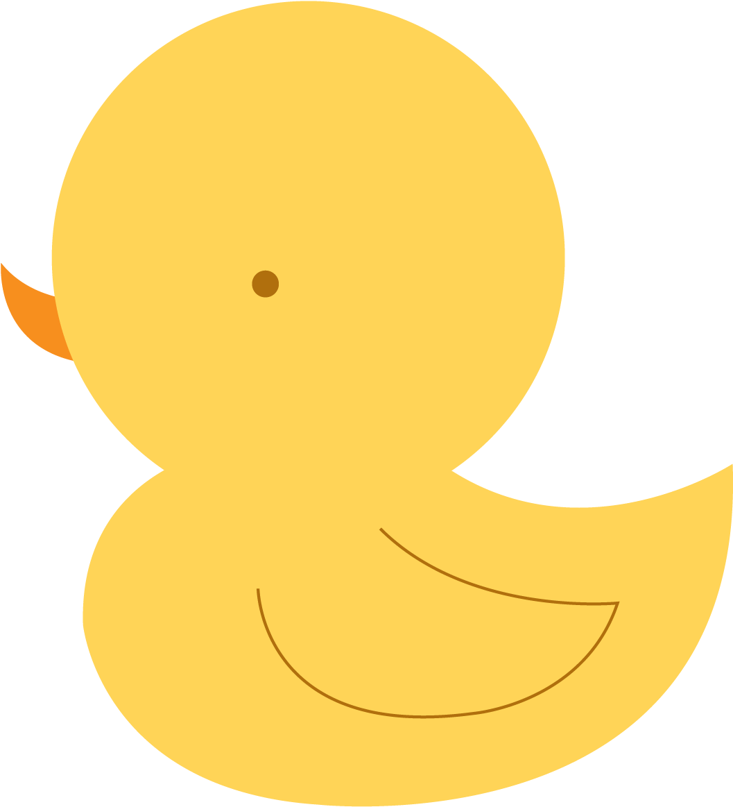 Clipart Baby Rubber Duck - Circle - Png Download (1057x1163), Png Download