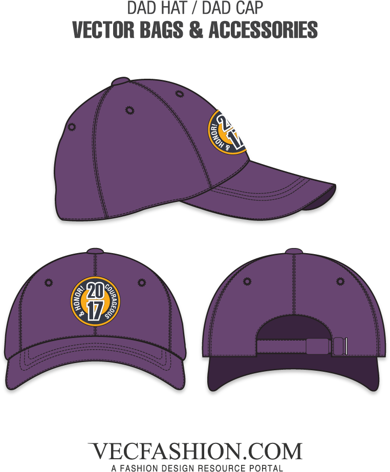 Dad Hat Or Dad Cap Template - Navy Blue Cap Template Clipart (762x923), Png Download