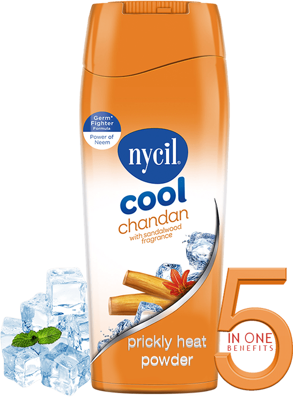 Nycil Cool Chandan Powder - Nycil Cool Powder Price Clipart (592x800), Png Download