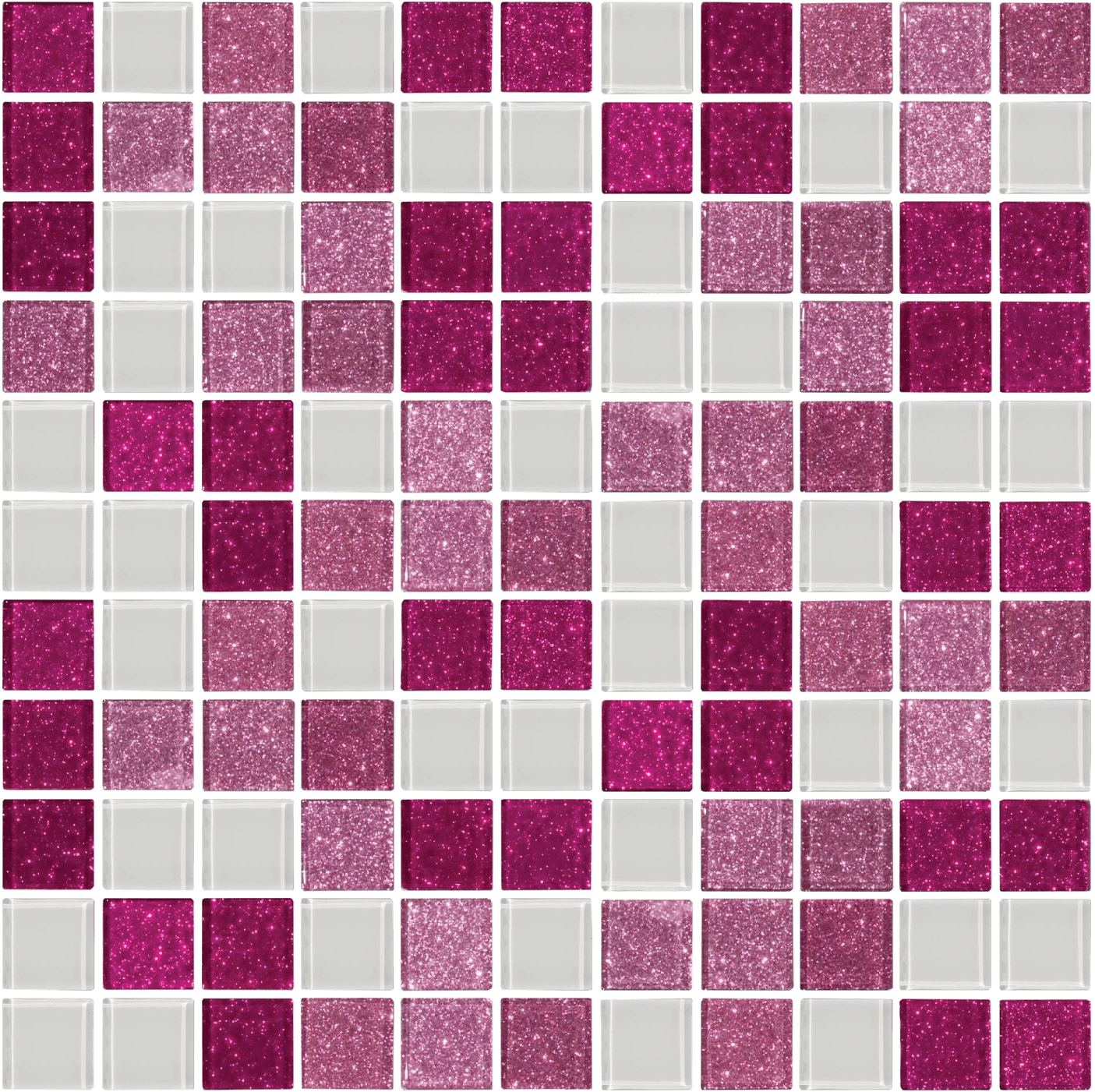 Pink Glitter Tile Fit=1420,1422 - Pink Shades Mosaic Tiles Png Clipart (1420x1422), Png Download