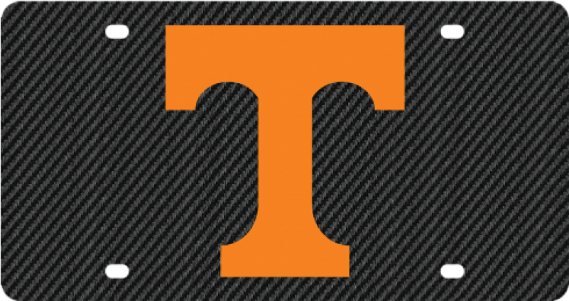 University Of Tennessee Volunteers Carbon Fiber License - Carbon Fiber Clipart (801x424), Png Download