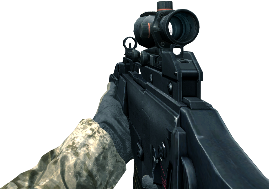 View Samegoogleiqdbsaucenao G36c Acog Scope Cod4 , - Call Of Duty Clipart (928x653), Png Download