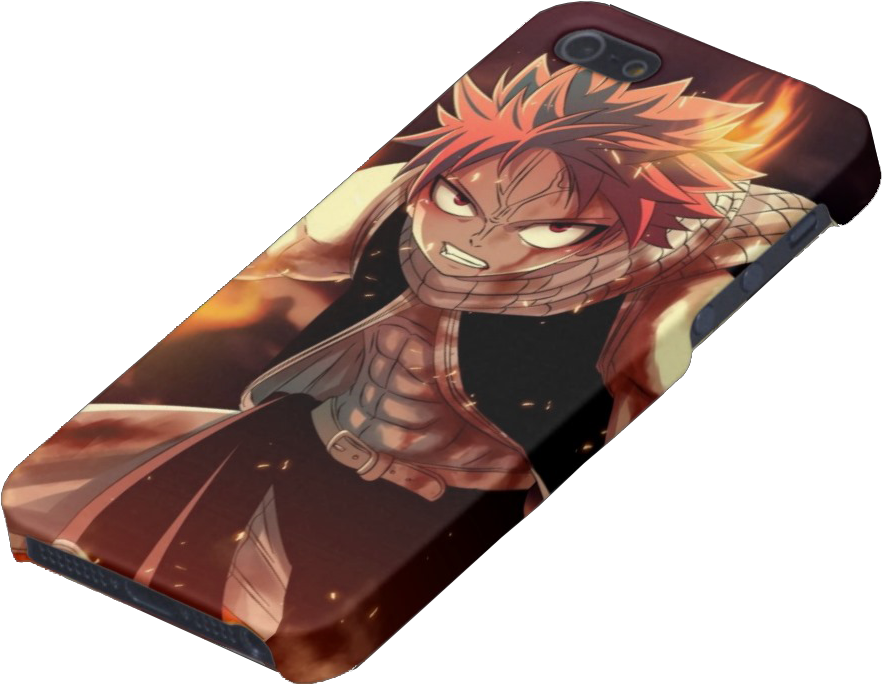 Natsu Dragneel V1 Fairy Tail Iphone 5/5s Hard Casing - Fictional Character Clipart (1024x1024), Png Download