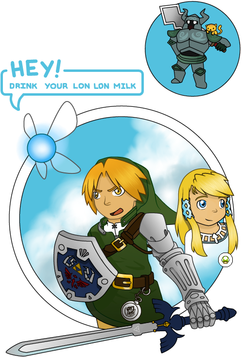 One Up Mushroom - Fullmetal Alchemist X Zelda Clipart (500x750), Png Download