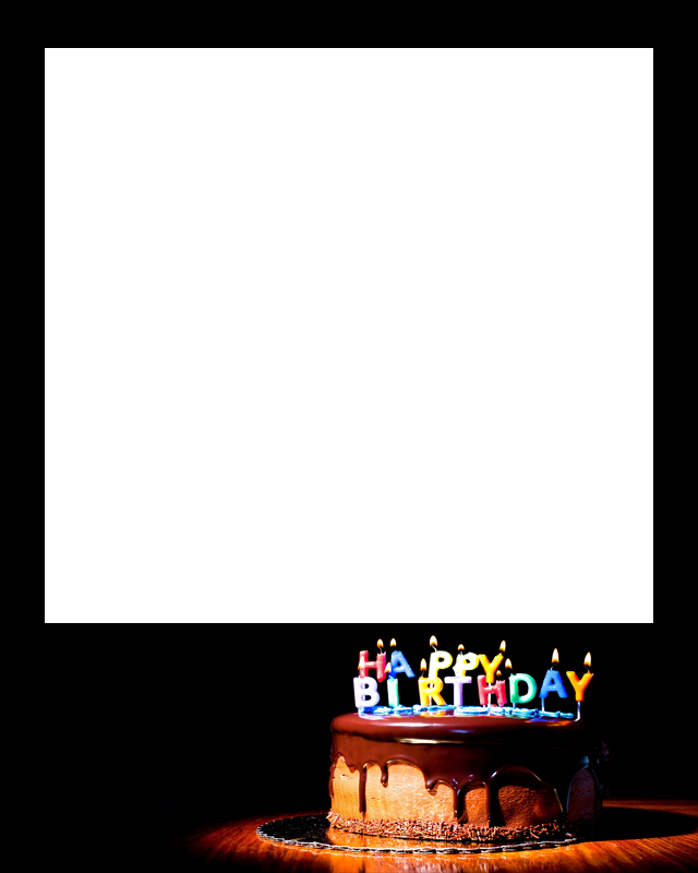 Happy Birthday Frame Png - Happy Birthday Moldura Png Clipart (640x800), Png Download
