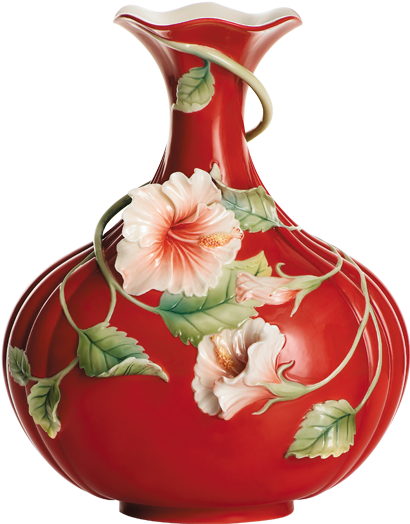Franz Collection Vase Hibiscus Clipart (645x645), Png Download