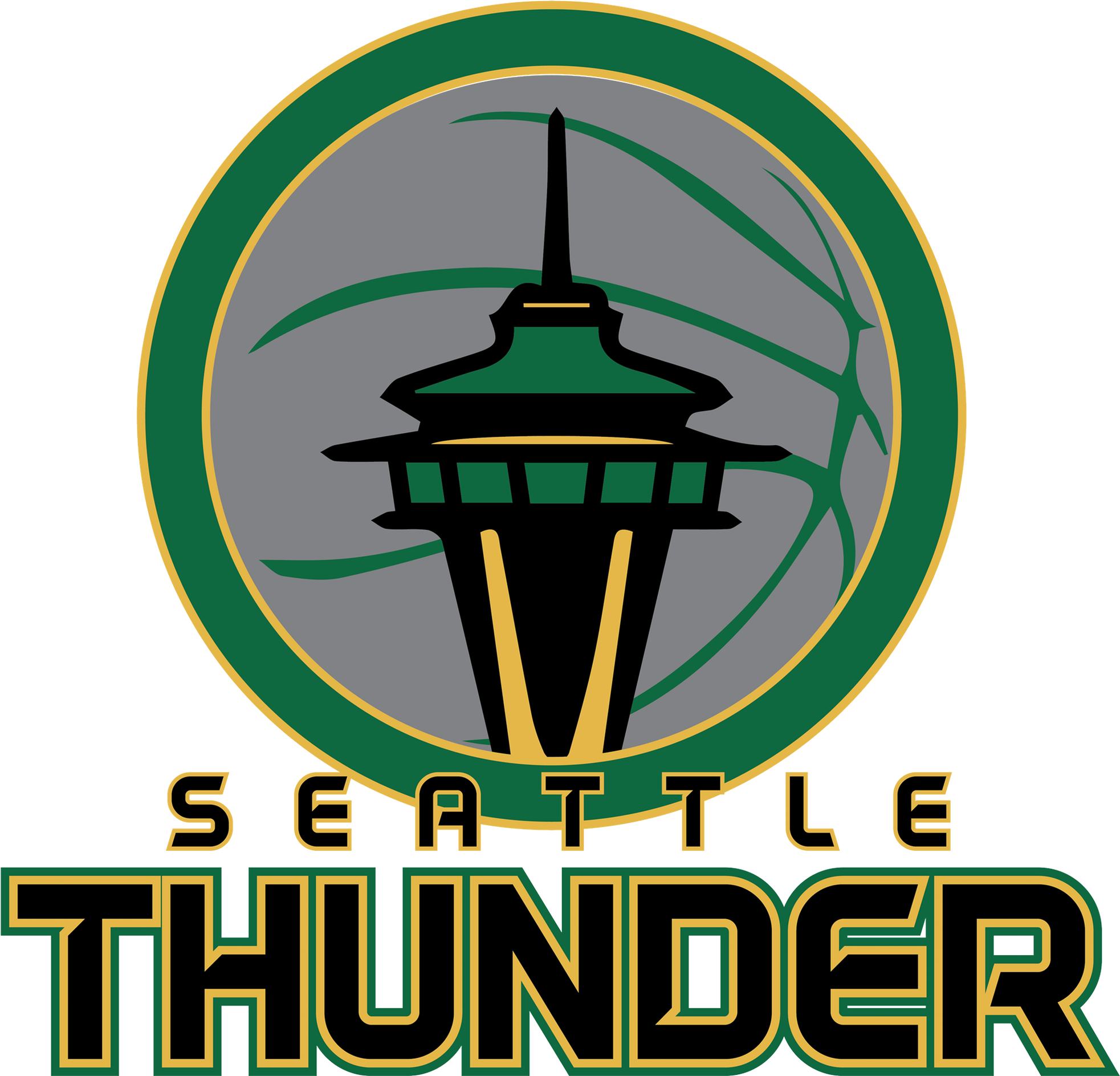 Seattle Thunder - Graphic Design Clipart (2000x2000), Png Download