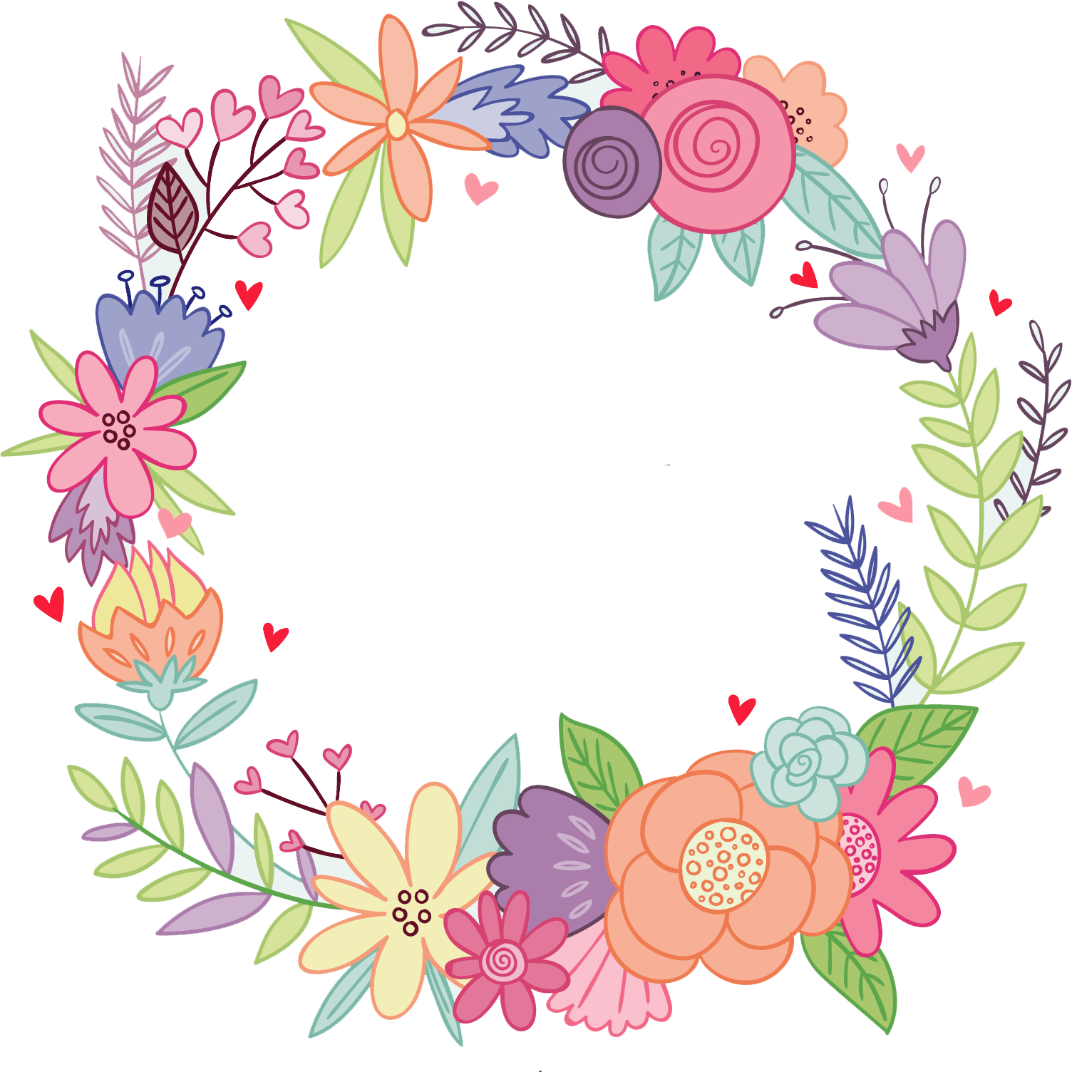 Mexican Clipart Flower Crown - Corona Flores Dibujo Png Transparent Png (1529x1535), Png Download