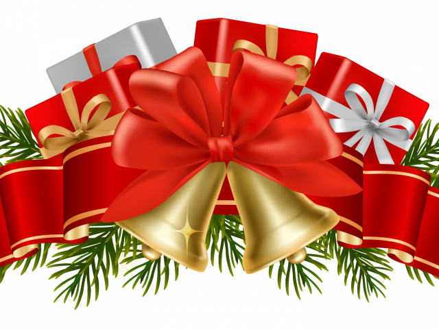 Merry Christmas Banner Decoration With Free Download - Christmas Decorations Png Clipart (640x480), Png Download