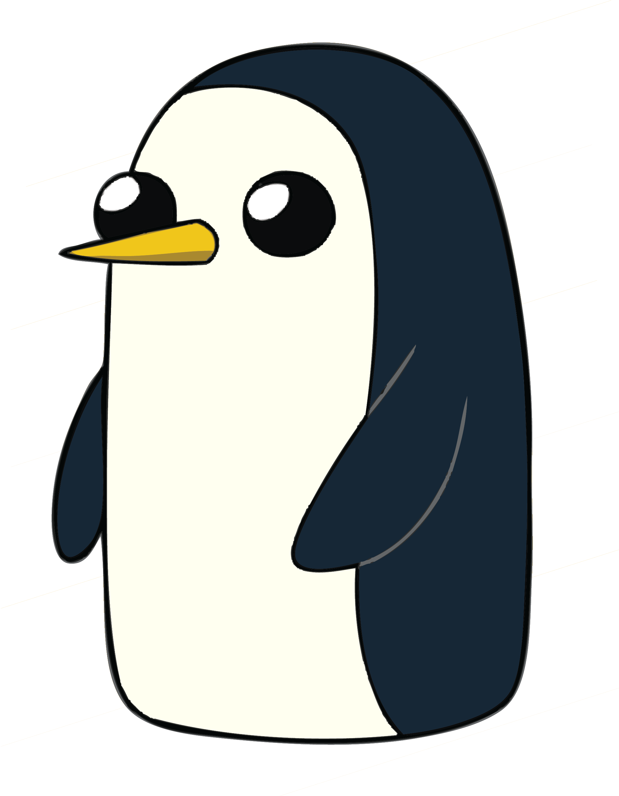 Penguin Transparent Adventure Time - Gunter Adventure Time Clipart (2085x2683), Png Download