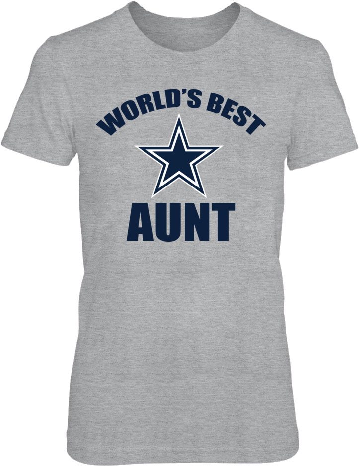 Dallas Cowboys Aunt Gift T-shirt @ Www - Shirt Clipart (1000x1000), Png Download