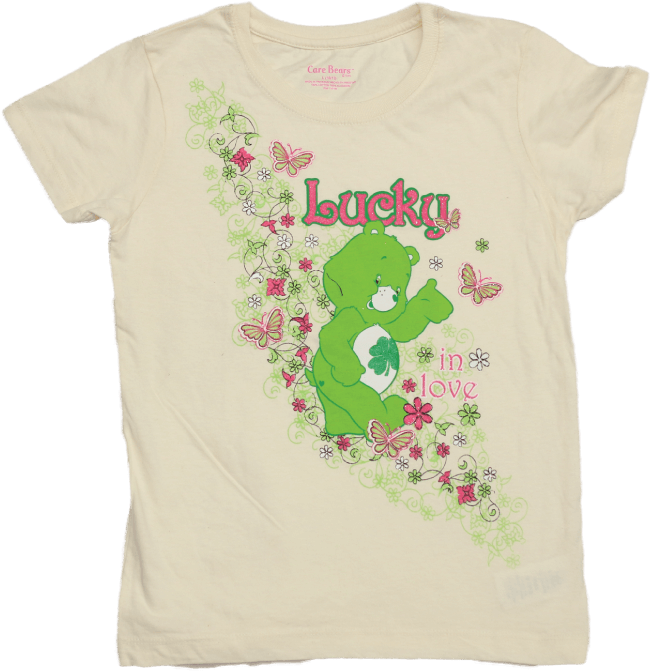 Care Bears Lucky In Love Youth T-shirt - Active Shirt Clipart (800x800), Png Download