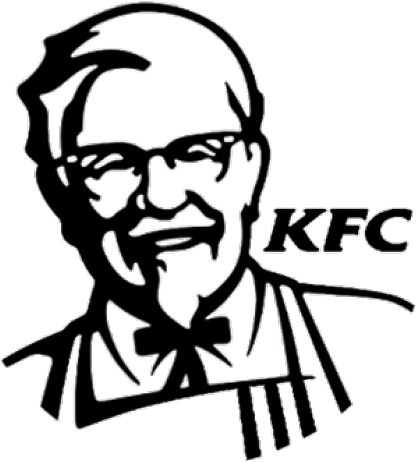 Kfc Clipart Kfc Logo - Kfc Logo Black And White - Png Download (640x480), Png Download