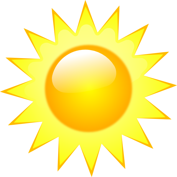 Vector Sun - Desenho De Sol Com Fundo Preto Clipart (600x600), Png Download