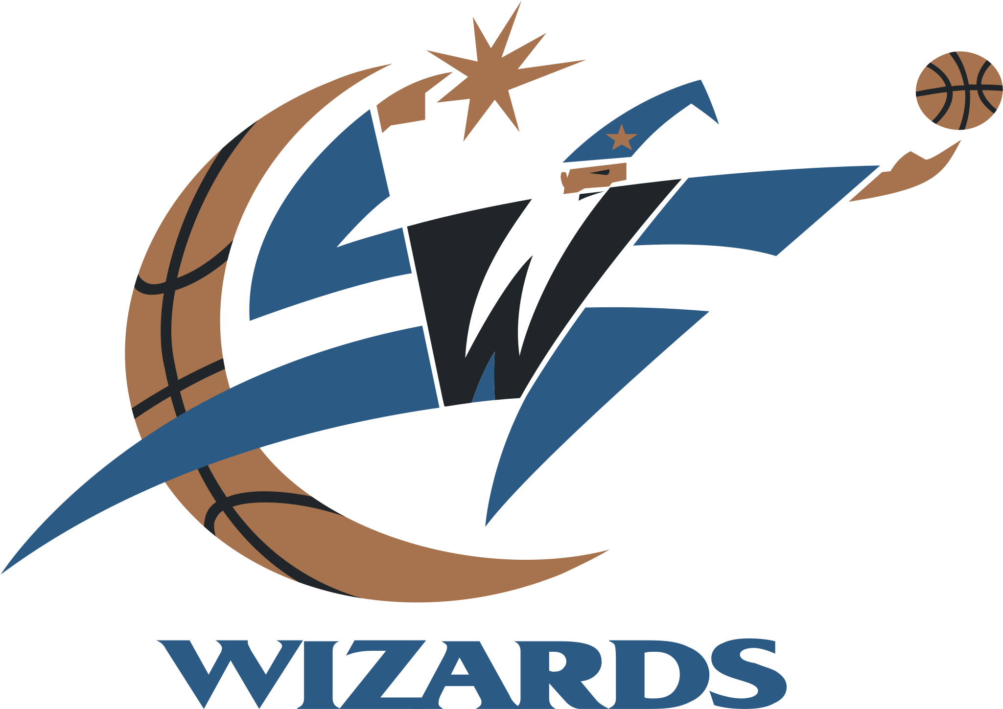 Washington Wizards Original Logo , Png Download - Washington Wizards Original Logo Clipart (2049x1449), Png Download