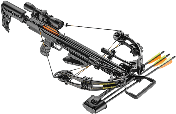 Crossbow Compound Accelerator 370 Black 185 Lb View - Ek Archery Accelerator Crossbow 370 Clipart (650x650), Png Download