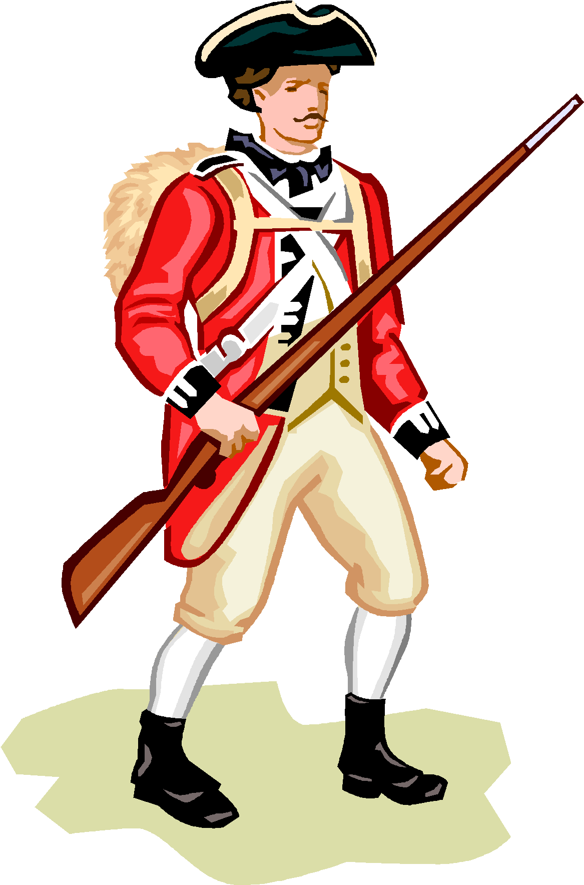 American Revolutionary War Red Coat United States United - British Soldier American Revolution Clipart - Png Download (1235x1880), Png Download