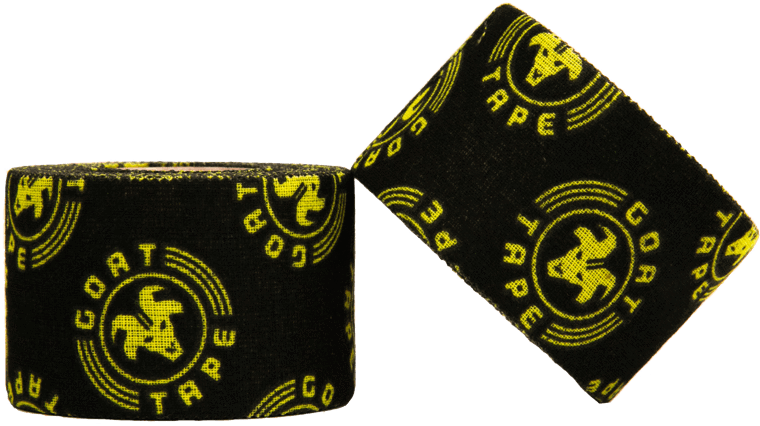 150 Rolls Scary Sticky Black & Yellow - Adhesive Tape Clipart (760x426), Png Download