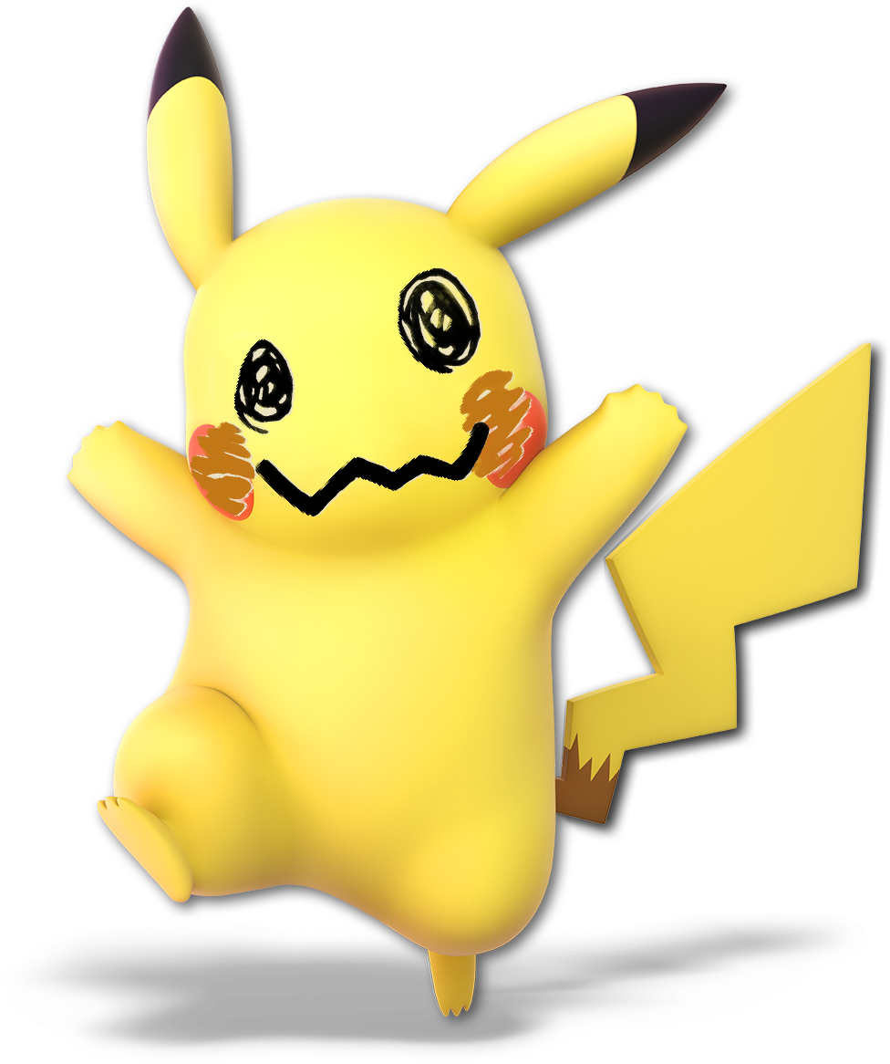 Pikachu's Face Has Been Stolen Can You Draw Him A New - Pikachu Libre Smash Ultimate Clipart (976x1166), Png Download