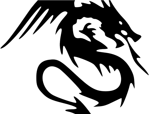 Cool Drawing Designs - Easy Dragon Tattoo Clipart (640x480), Png Download