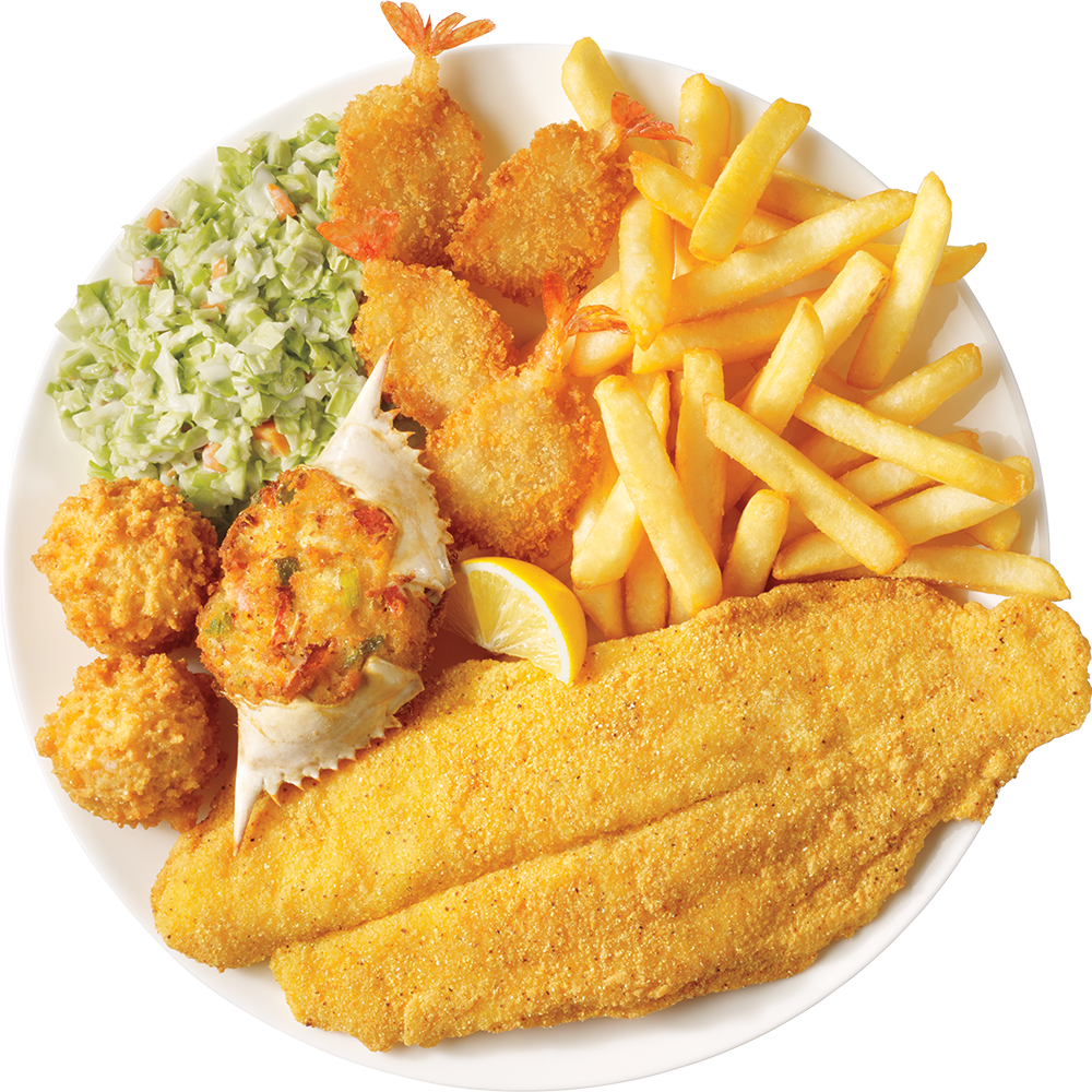 Download Fried Whitefish Dinner Png Captain D's Fish Shrimp And Crab