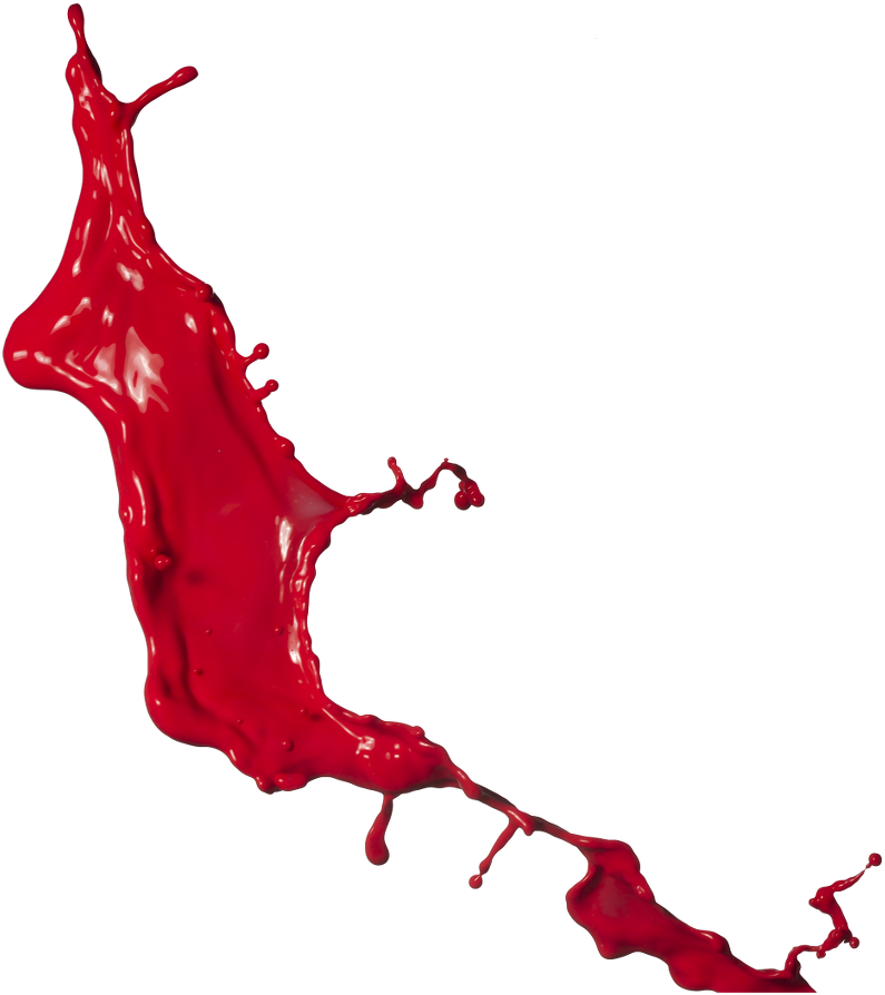 3d Splatter Png Download - Free Paint Splash Png Red Clipart (795x894), Png Download