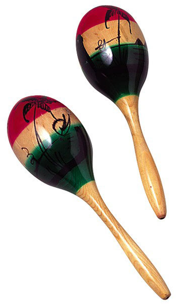 Maracas-colored - Jamaican Folk Musical Instruments Clipart (600x600), Png Download