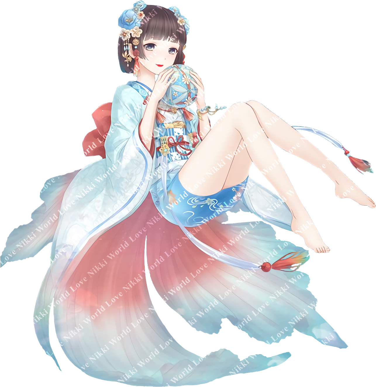 Cloud Goldfish Girl - Love Nikki Miss Goldfish Clipart (1286x1321), Png Download