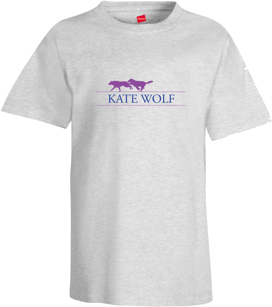 Kate Wolf Running Wolves T-shirt - Your Design Here T Shirt Png Clipart (1000x1000), Png Download