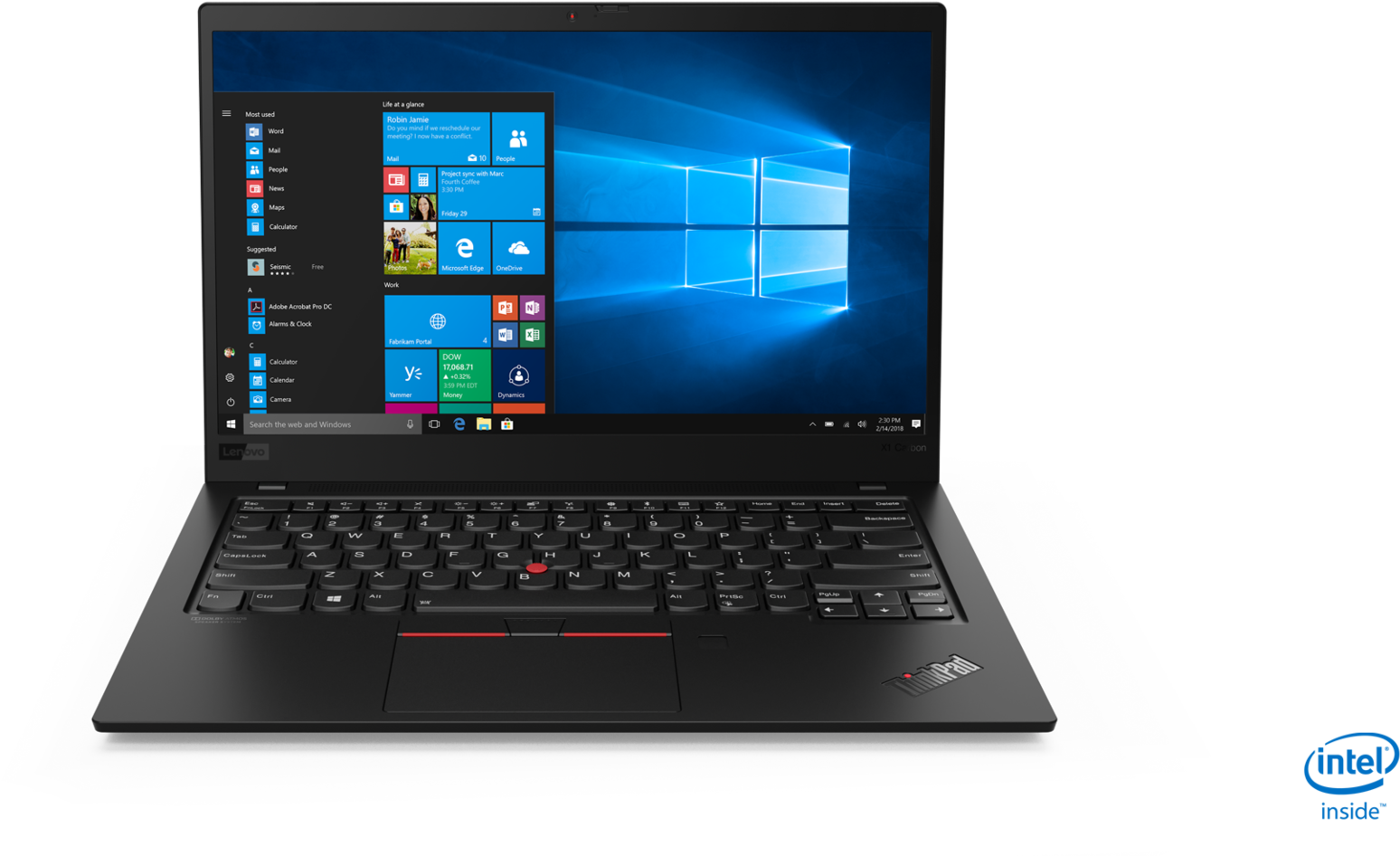 Lenovo Thinkpad X1 Carbon 2019 Clipart (1920x1081), Png Download