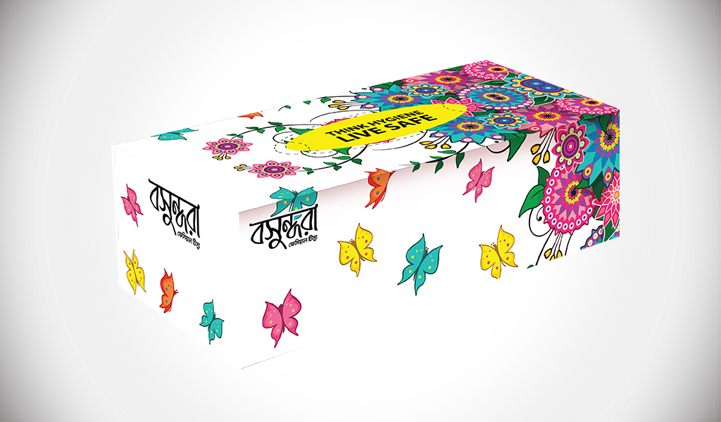 Facial Tissue Box - Design Facial Tissue Box Clipart (1024x600), Png Download