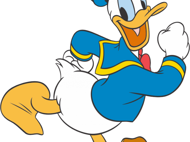 Skiing Clipart Daffy Duck - Donald Duck Walking Png Transparent Png (640x480), Png Download