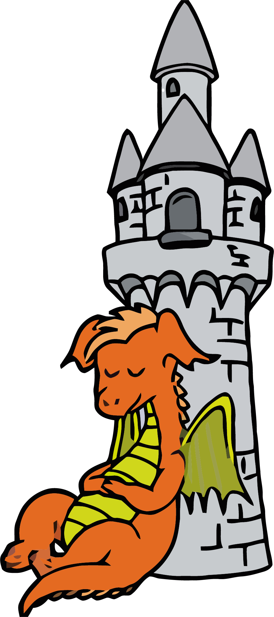 The Dragon Tower Free Clipart Png - Tower Clipart Png Transparent Png (927x2084), Png Download