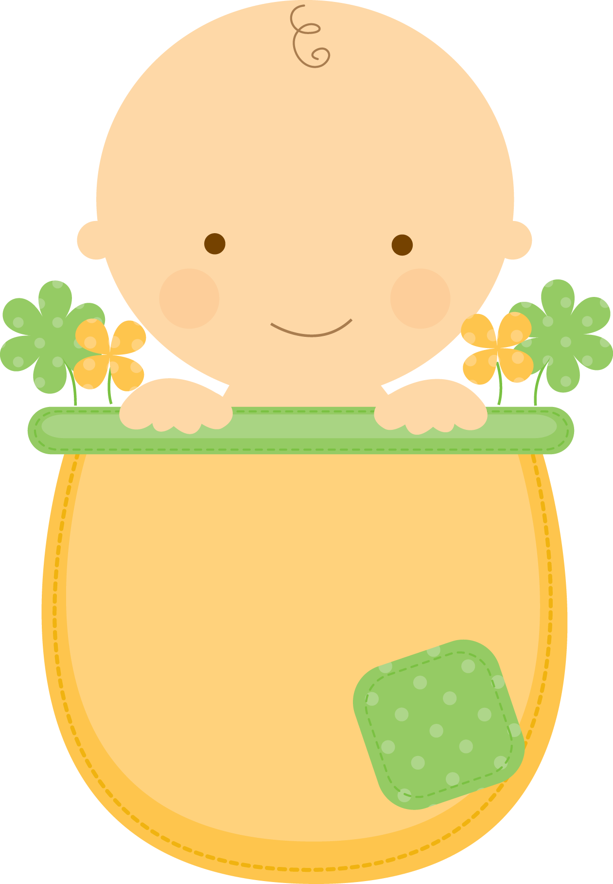Baby Shower Gift Basket, Baby Shower Cards, Baby Shower - Baby Girl Clipart - Png Download (1261x1816), Png Download
