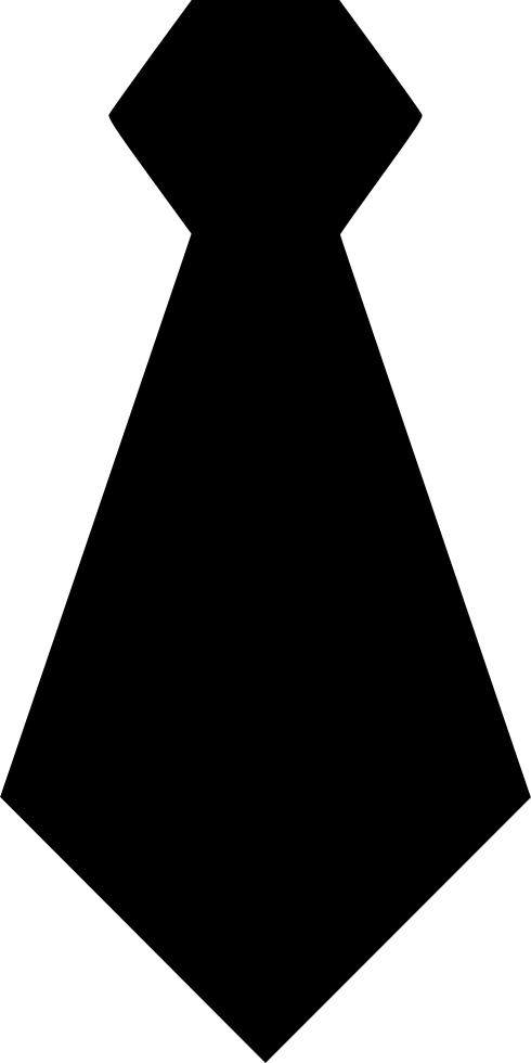 Necktie Svg Icon Free - Necktie Png Clipart (490x980), Png Download