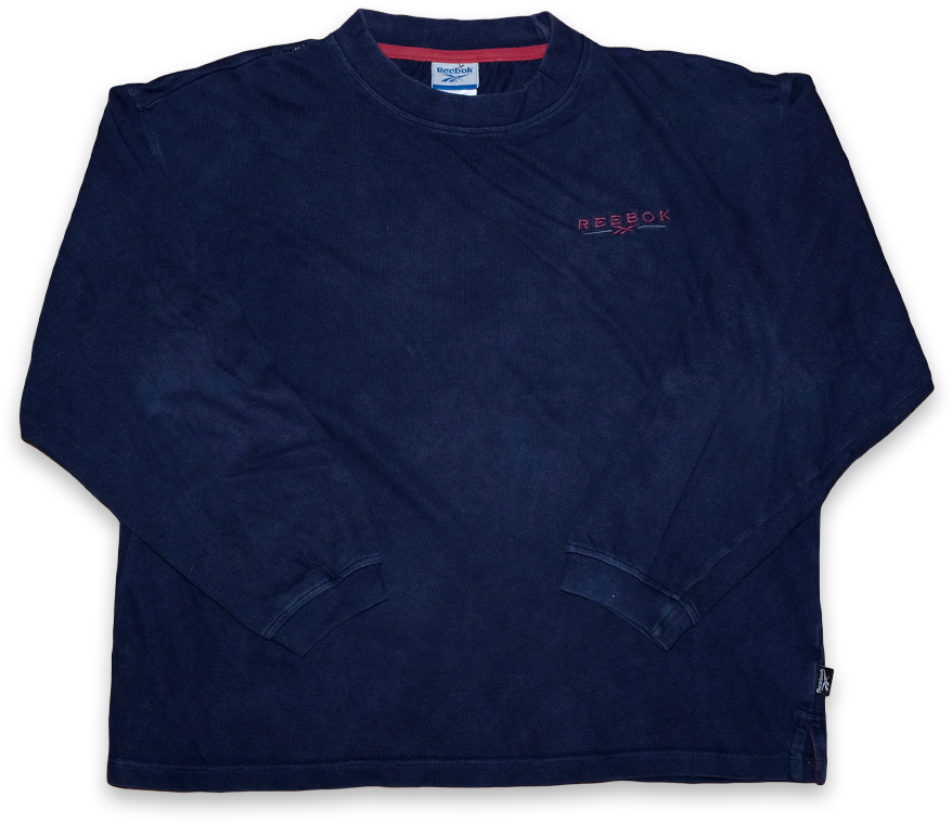 Vintage Reebok Logo Sweatshirt Vintage Klamotten Online - Sweater Clipart (900x900), Png Download