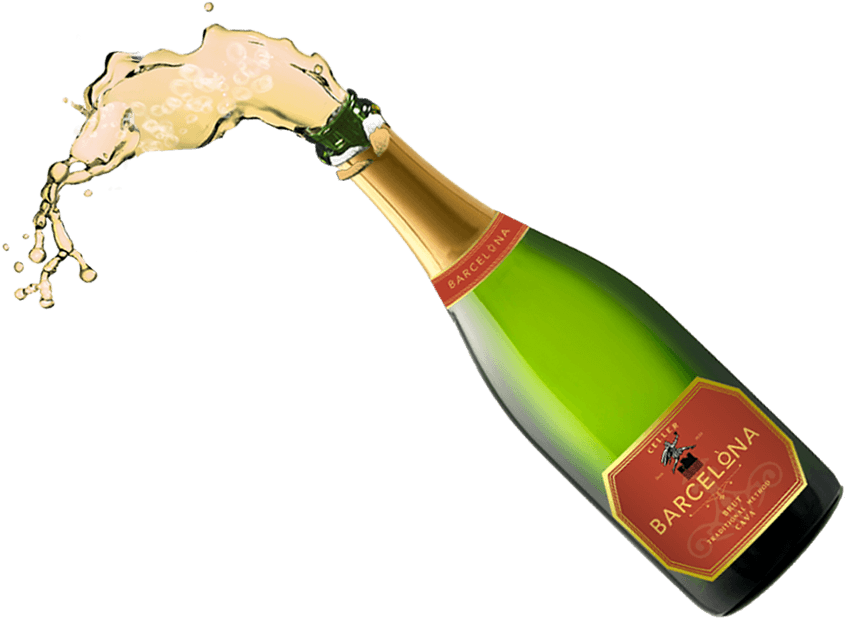 Champagne Splash Png Svg Library - Wine Bottle Splash Png Clipart (845x618), Png Download