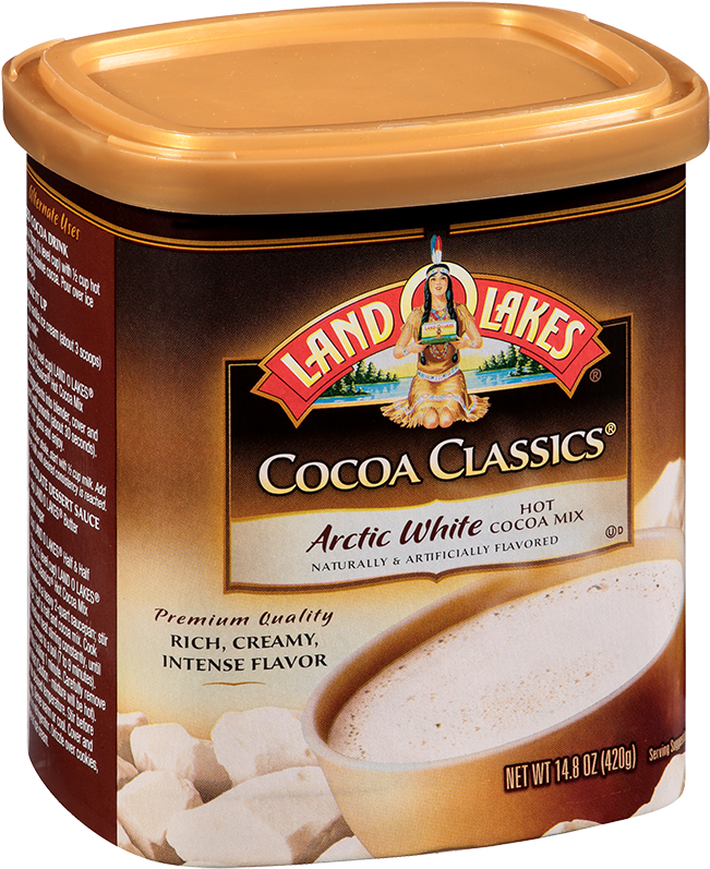 Land O Lakes® Canister Hot Cocoa Mix, Arctic White, Clipart (800x800), Png Download