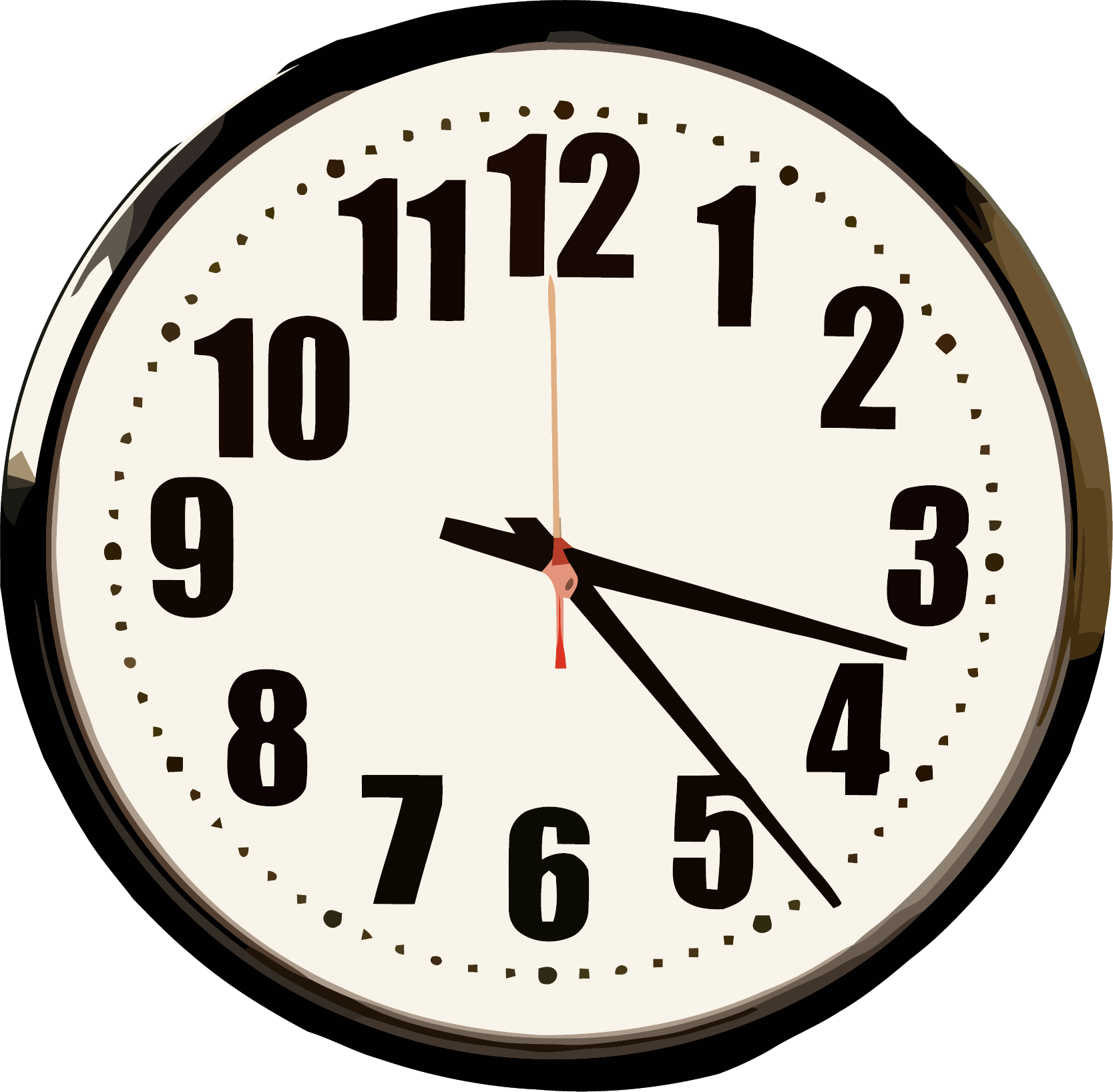 Wall Clock Clipart Png - Wall Clock Transparent Png (1667x1636), Png Download