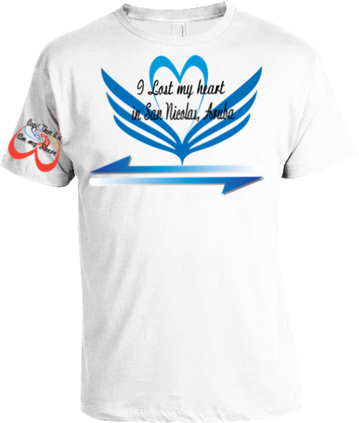 Tshirt I Lost My Heart On My White Sleeve - White Houston Rockets T Shirt Clipart (1299x1655), Png Download