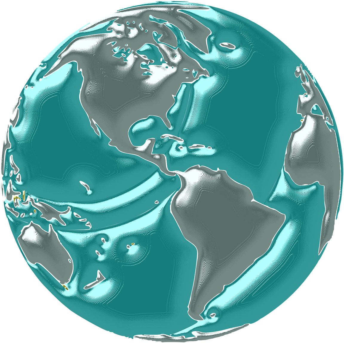World Blue Map Global Earth Png Image - Earth Clipart (1207x1280), Png Download