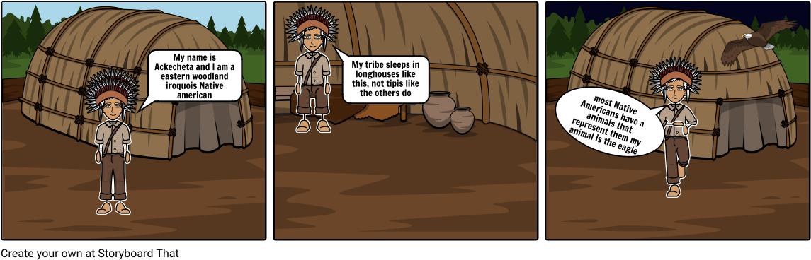 Native Americans - Cartoon Clipart (1164x385), Png Download