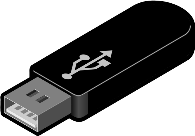 Png Usb Stick - Usb Flash Drive Clipart (800x612), Png Download