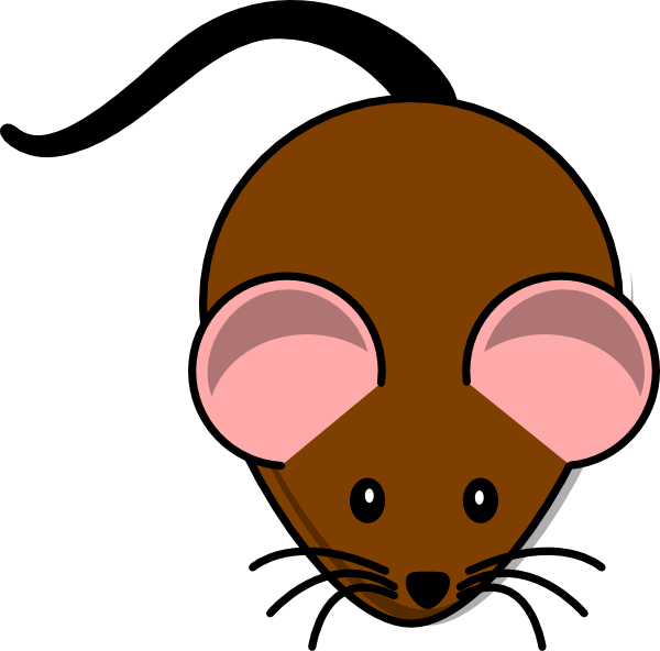 Brown Mouse Lab Svg Clip Arts 600 X 592 Px - Mouse Clip Art - Png Download (600x592), Png Download