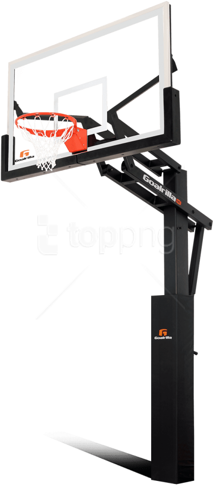 Free Png Nba Basketball Hoop Png Png Images Transparent - Gorilla In Ground Basketball Hoop Clipart (480x958), Png Download